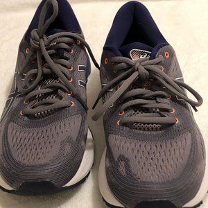 Asics Gel-Nimbus 21 Womens Running Sneakers Size  9.5 Flytefoam 1012A156  Gray &